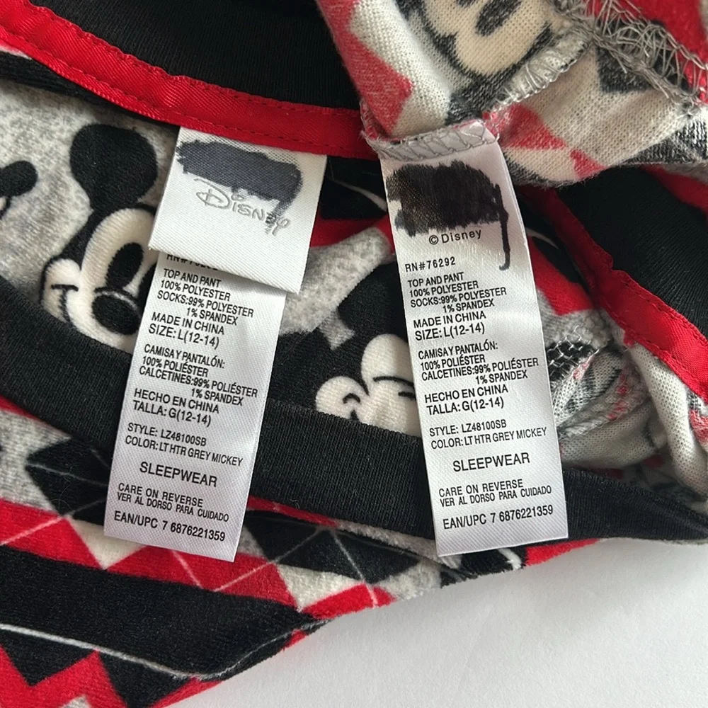NEW Disney Fleece Mickey Mouse Pajamas - Picture 9 of 9